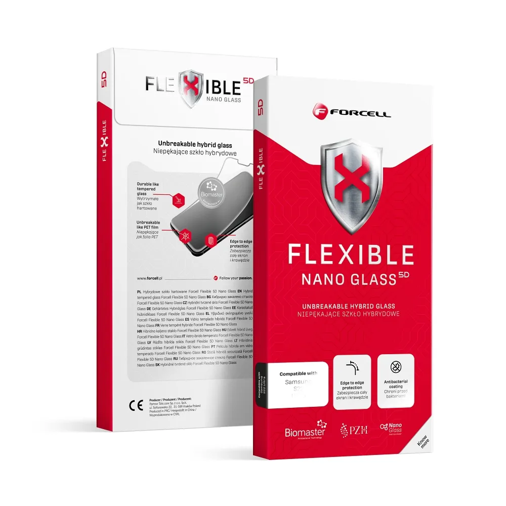 Hybrid glass to iPhone 17 PRO MAX / 18 PRO MAX Forcell Flexible 5D black