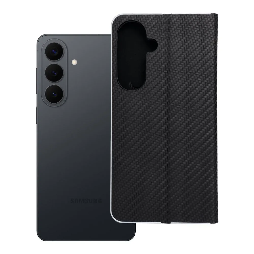 Flip case for Samsung S26 PLUS Luna Book Carbon black