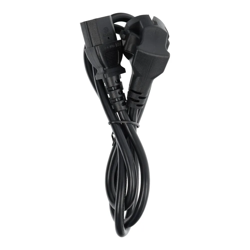 Power cable for computer PC / printer / monitor 230V 16A 1 m black