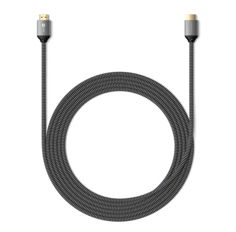 Cable HDMI to HDMI Satechi ver.2.1 8K/60Hz lub 4K/120Hz 2 m ST-8KHC2MM space gray