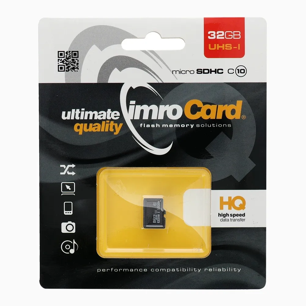 IMRO memory card microSD 32GB 100MB/s class10 UHS I