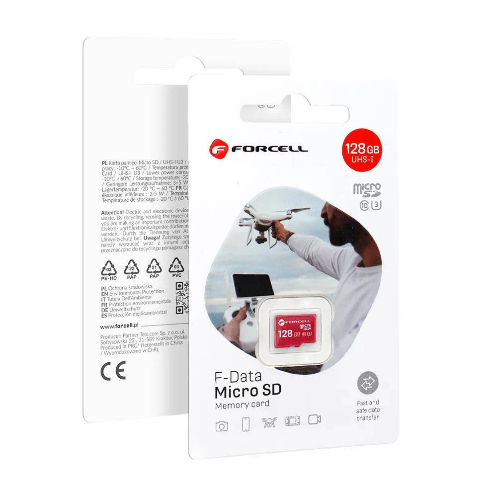 FORCELL F-DATA memory card 128GB UHS-I U3 class 10