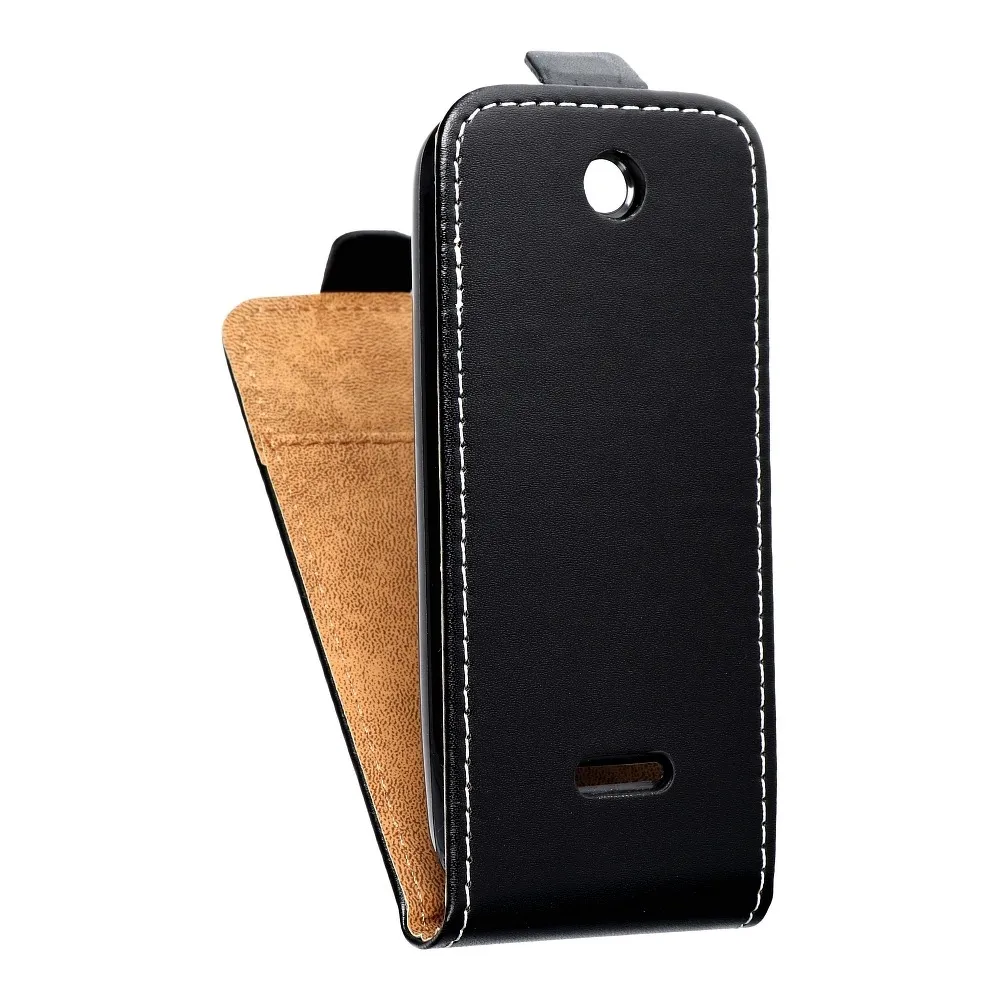 Vertical flip case for Nokia 225 Slim Flexi Fresh czarne