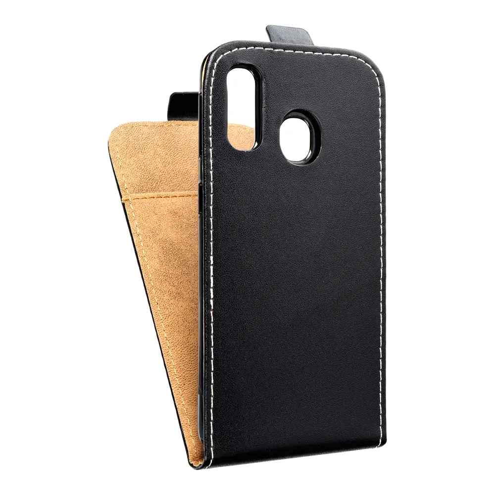 Vertical flip case for Samsung A40 Slim Flexi Fresh czarne