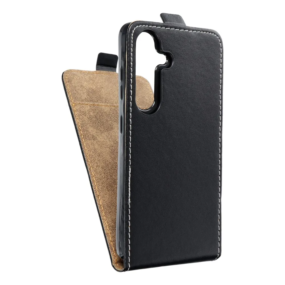 Vertical flip case for Samsung S24 Slim Flexi Fresh czarne