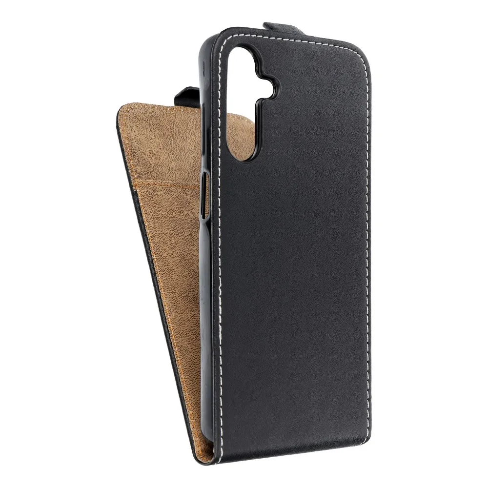Vertical flip case for Samsung A15 4G / A15 5G Slim Flexi Fresh czarne