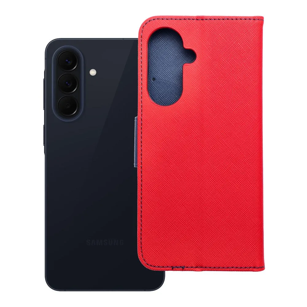Flip case for Samsung A57 5G Fancy Book red / navy blue