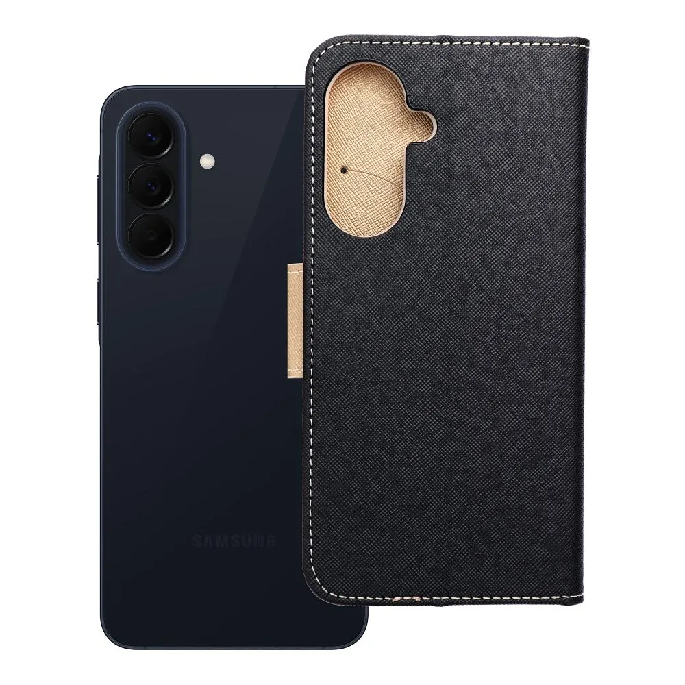 Flip case for Samsung A57 5G Fancy Book black / gold