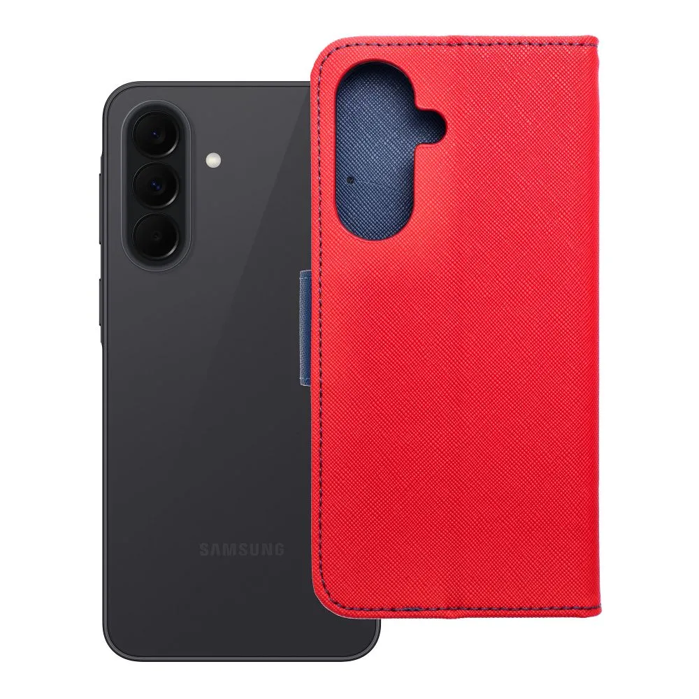 Flip case for Samsung A37 Fancy Book red / navy blue
