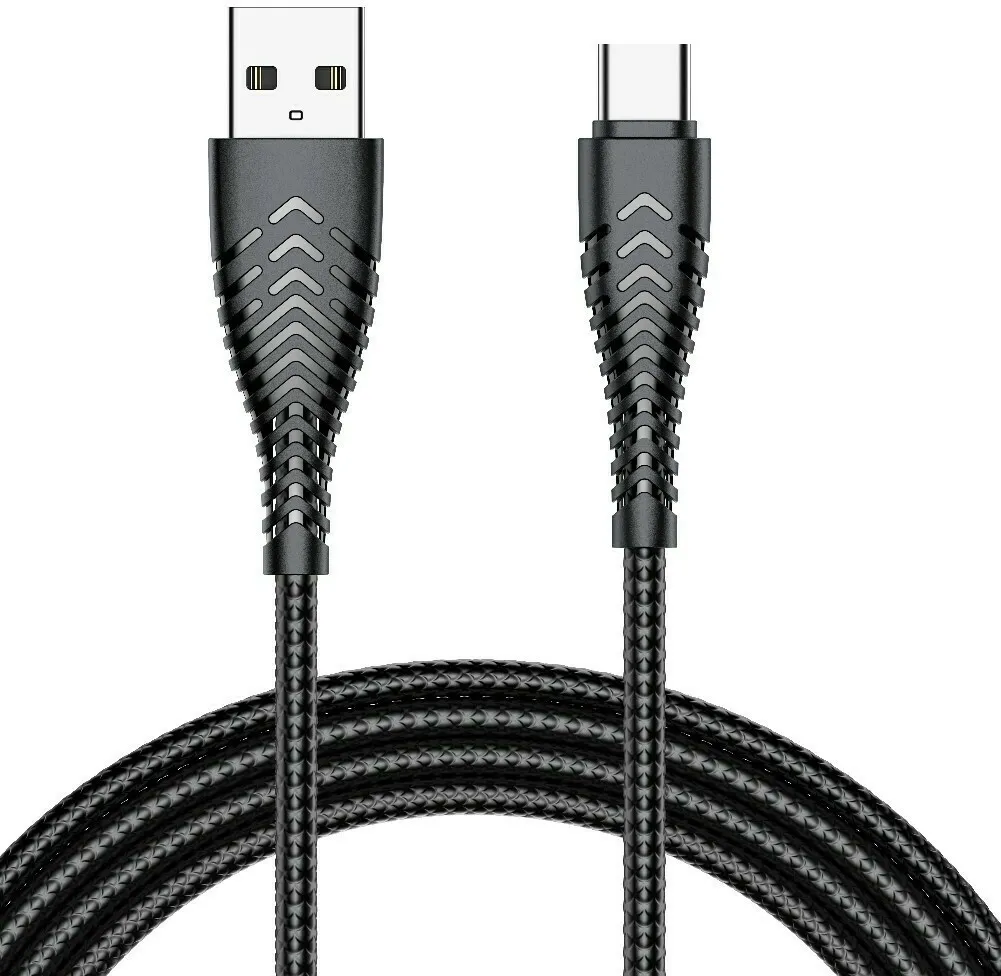Cable USB A to Typ C VEGER 2,4A V104 1,2 m black