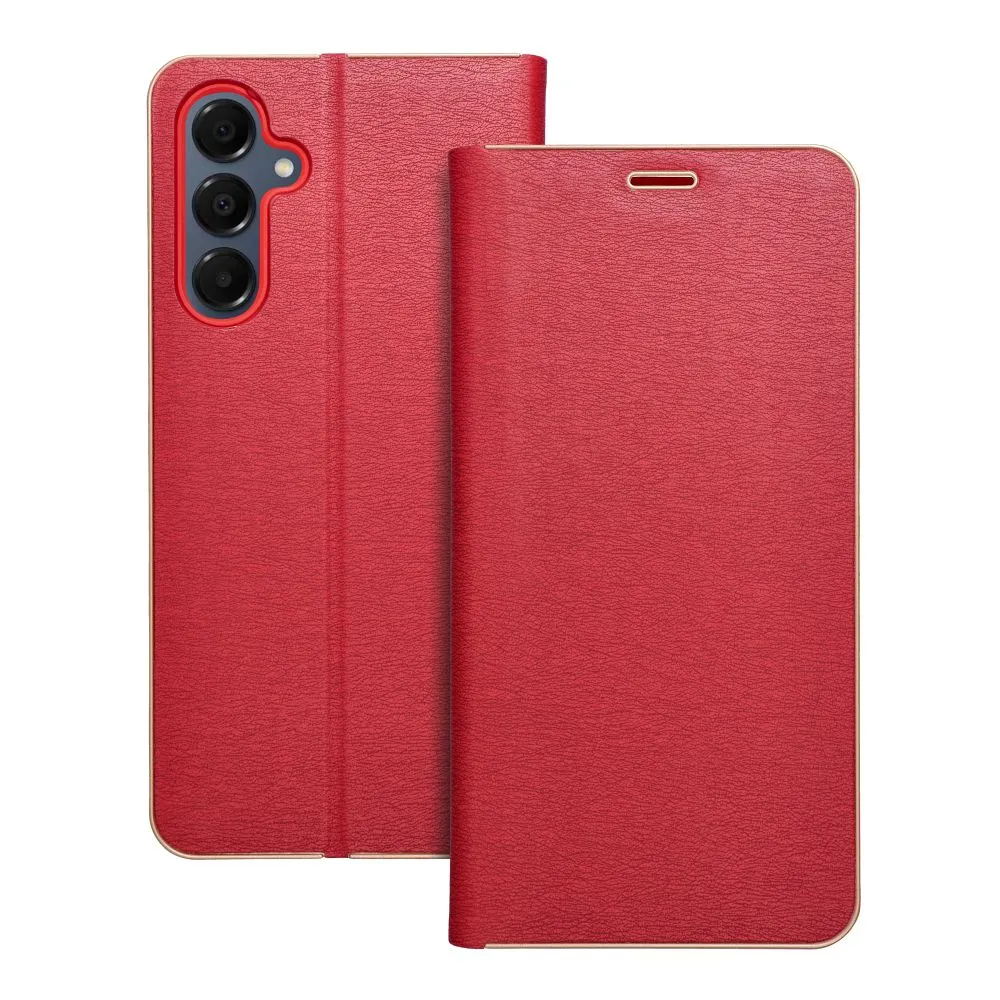 Flip case for Samsung A16 5G Luna Book Gold red