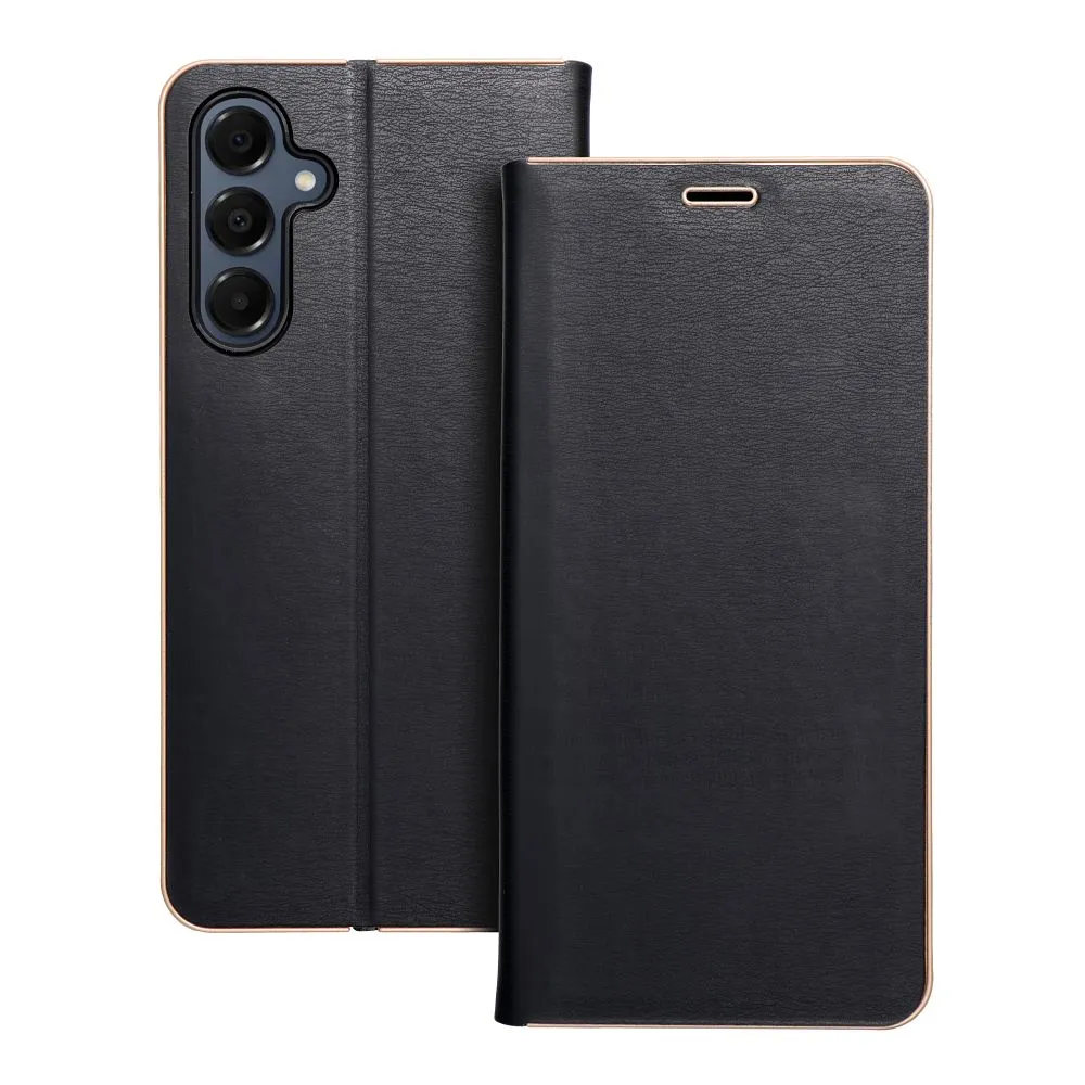 Flip case for Samsung A16 5G Luna Book Gold black