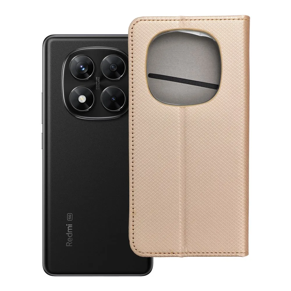 Flip case for Xiaomi Redmi NOTE 14 PRO 5G / 14 PRO PLUS 5G Smart Case Book gold