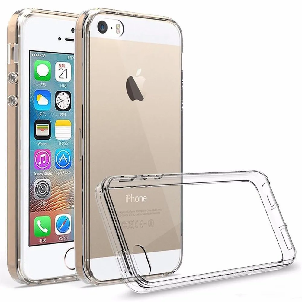 Case for iPhone 5/5S Back Case Ultra Slim 0,5 mm transparent