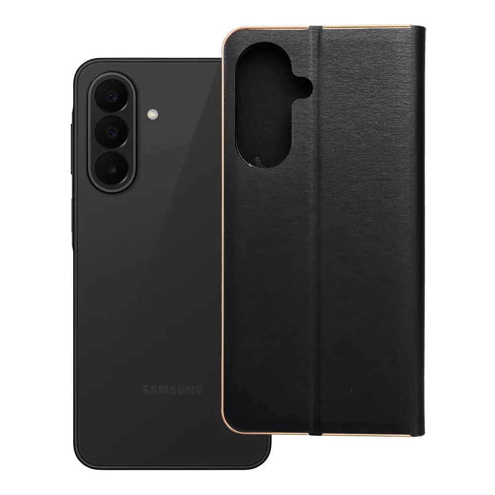 Flip case for Samsung A27 Luna Book Gold black