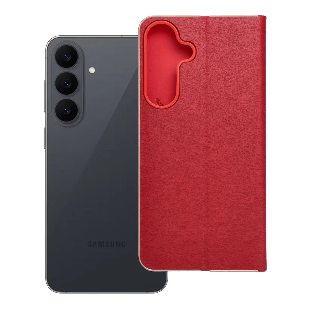Flip case for Samsung S26 FE Luna Book Gold red