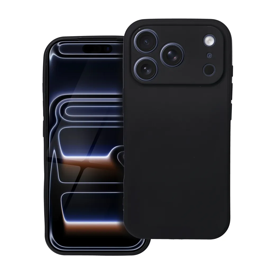 Case for iPhone 17 Pro / 18 Pro (low camera edge) Soft black