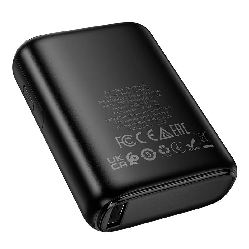 Powerbank Hoco 5000 mAh 2A J158 black