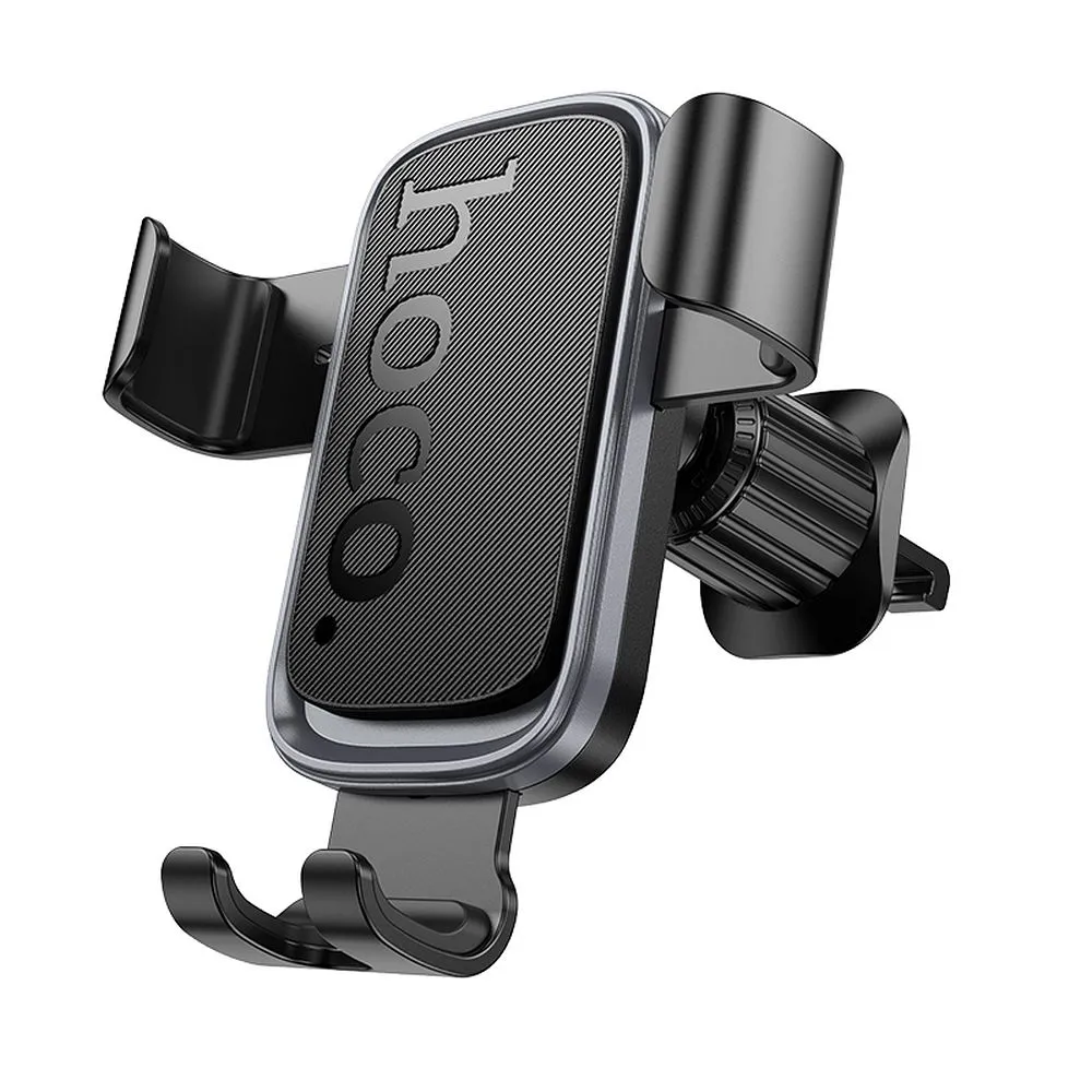 Gravity car phone holder Hoco air vent H80 black and gray