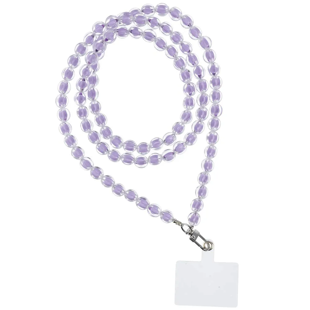 COLORFUL Phone lanyard, Phone pendant / cord length 120cm (60cm in the loop) / on neck - purple