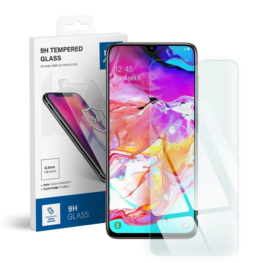 Tempered glass to Samsung Galaxy A70 Blue Star