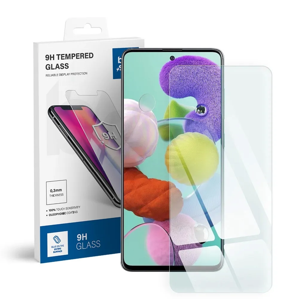 Tempered glass to Samsung Galaxy A71 Blue Star