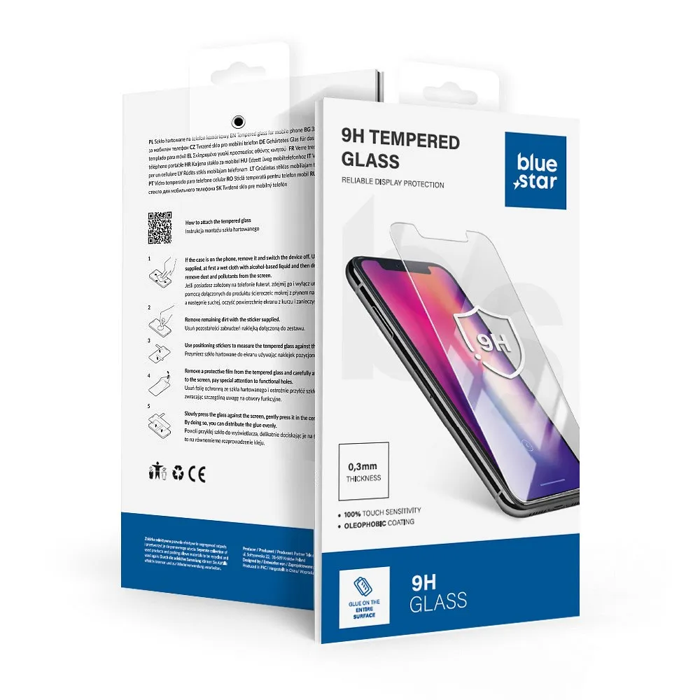 Tempered glass to Xiaomi 14T / 14T PRO Blue Star 5D black