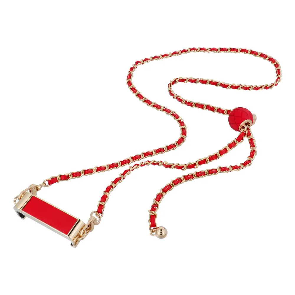 Chain / Rope with holder GLAMOUR fit all models 80mm max width RED