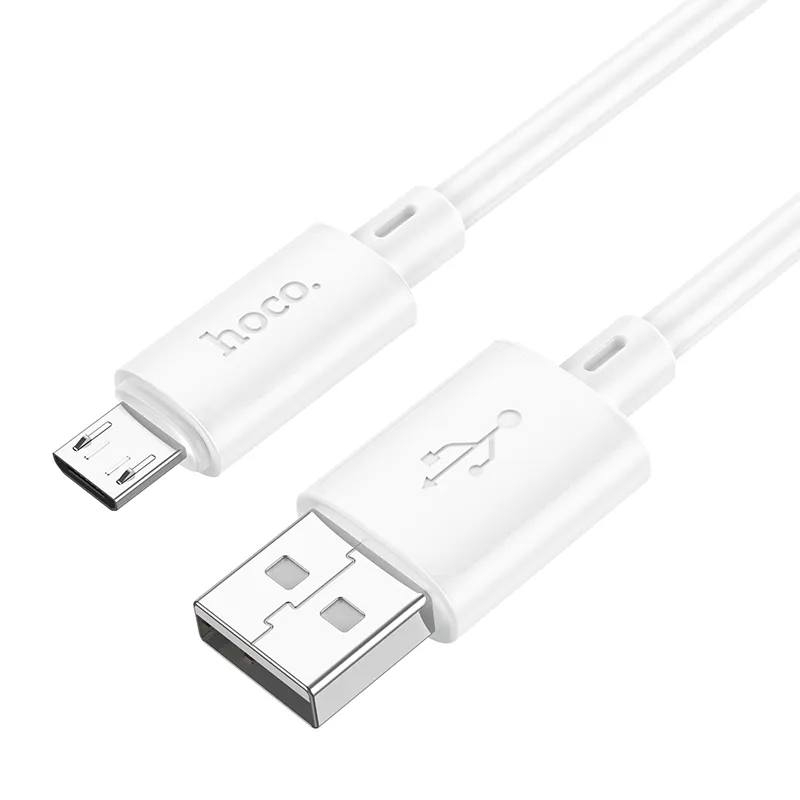 Cable USB A to Micro USB Hoco 2,4A 1 m X88 white