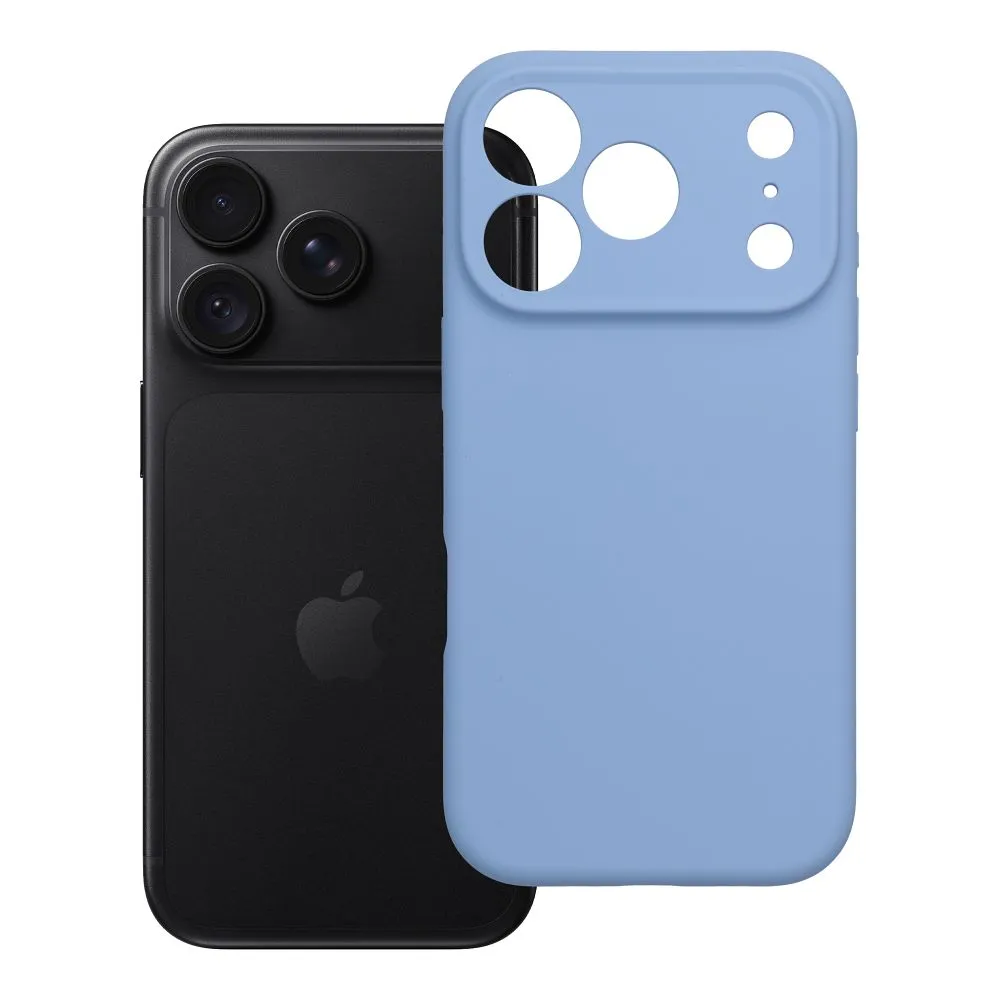 Case for iPhone 18 Pro / 17 Pro Forcell F-Protect Rubber Premium compatible with MagSafe light blue