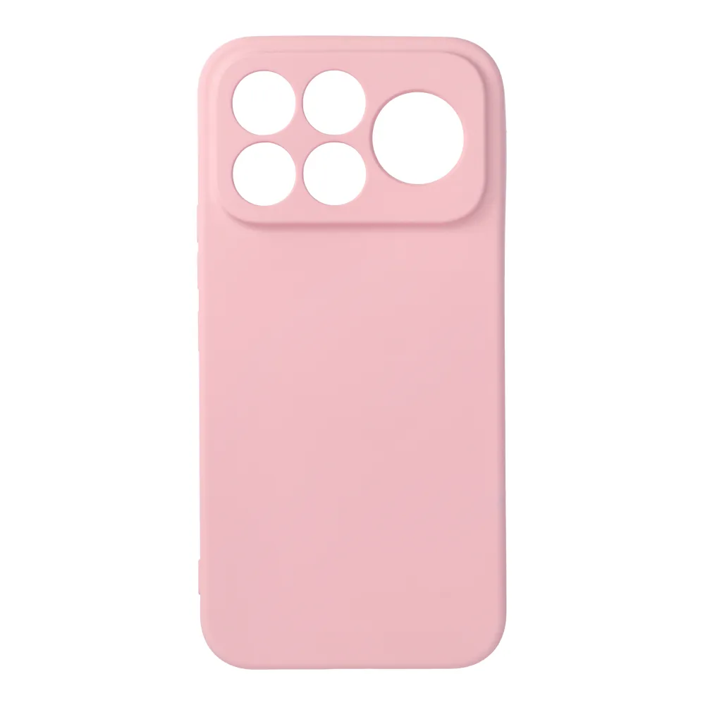 Case for Poco F9 Ultra Silicone powder pink