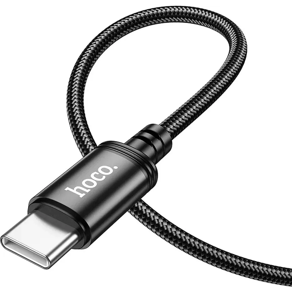 Cable USB C to USB C Hoco 3A 60W 1 m X89 black