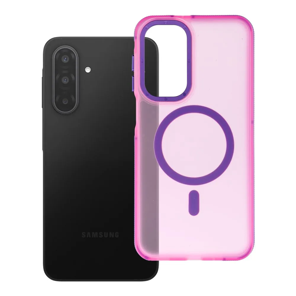 Case for Samsung A17 / A18 Forcell F-Protect Vivid Premium compatible with MagSafe pink
