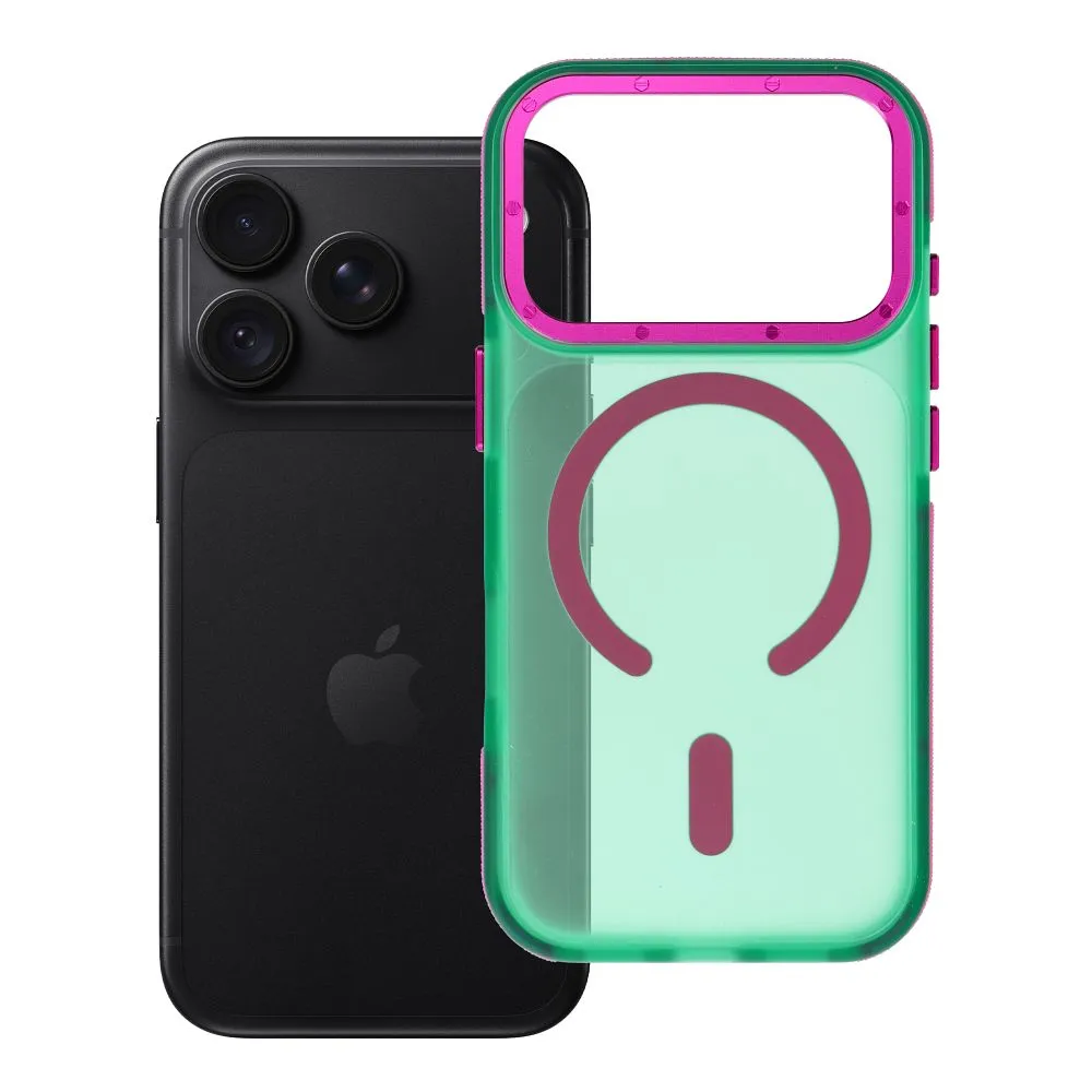 Case for iPhone 18 Pro / 17 Pro Forcell F-Protect Vivid Premium compatible with MagSafe green