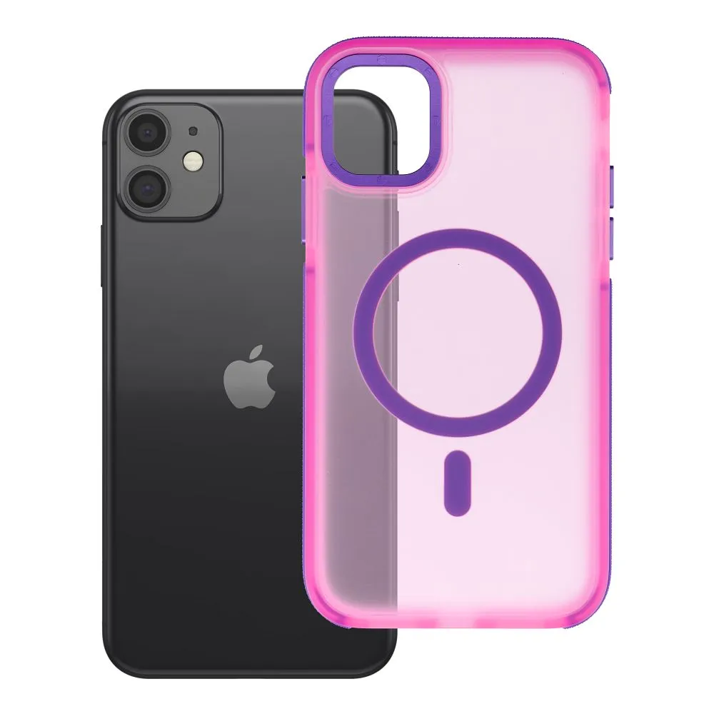 Case for iPhone 11 Forcell F-Protect Vivid Premium compatible with MagSafe pink