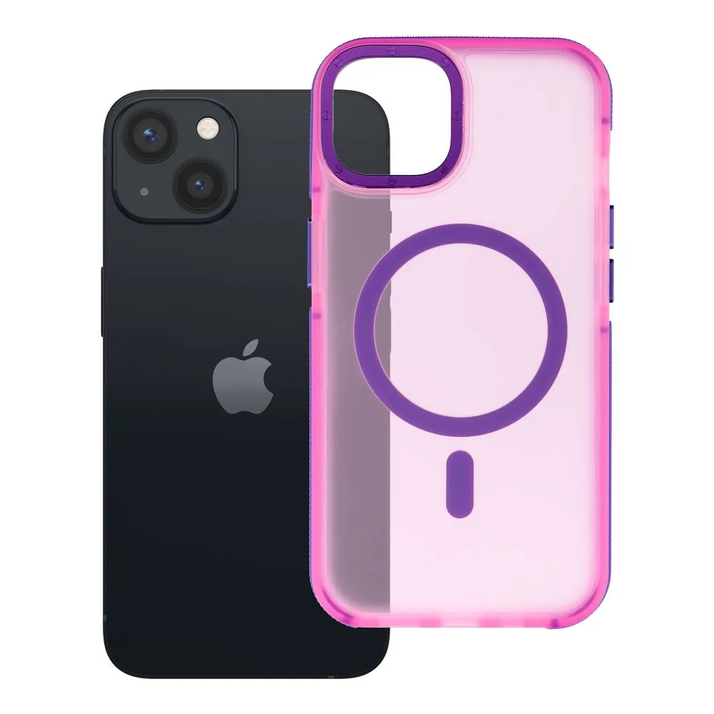 Case for iPhone 13 / 14 Forcell F-Protect Vivid Premium compatible with MagSafe pink
