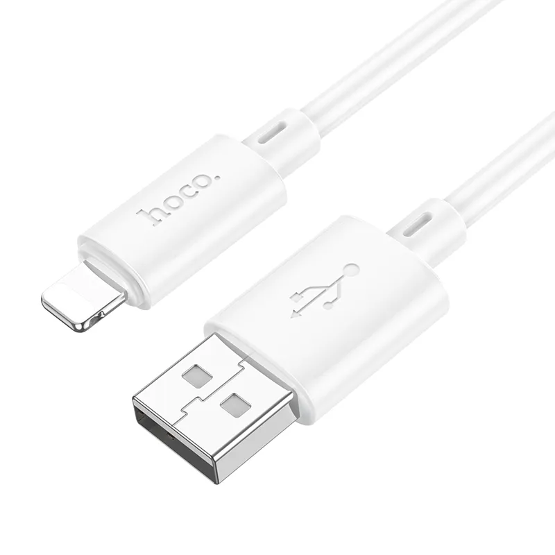 Cable USB A to Lightning Hoco 2,4A 2 m X88 white