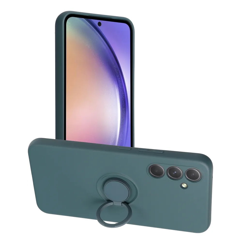 Case for Samsung A54 5G Silicone Ring green