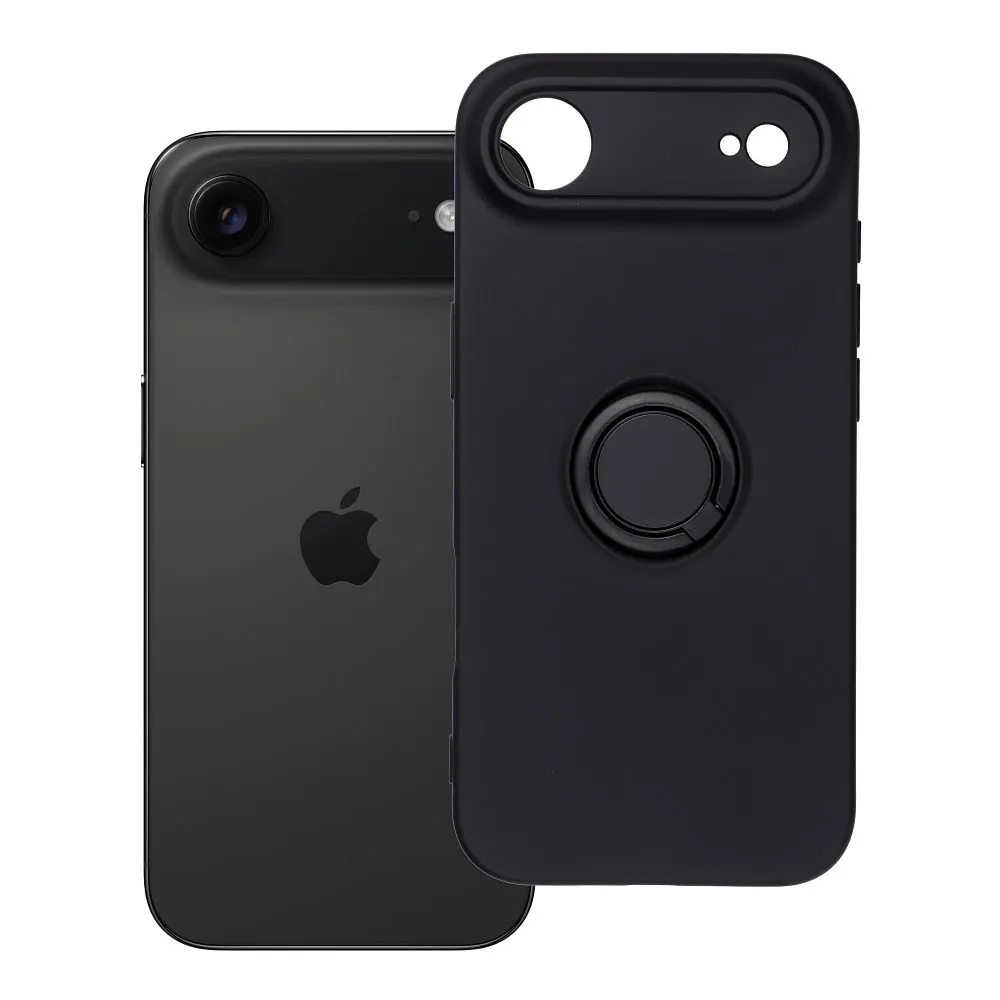 Case for iPhone 17 AIR Silicone Ring black