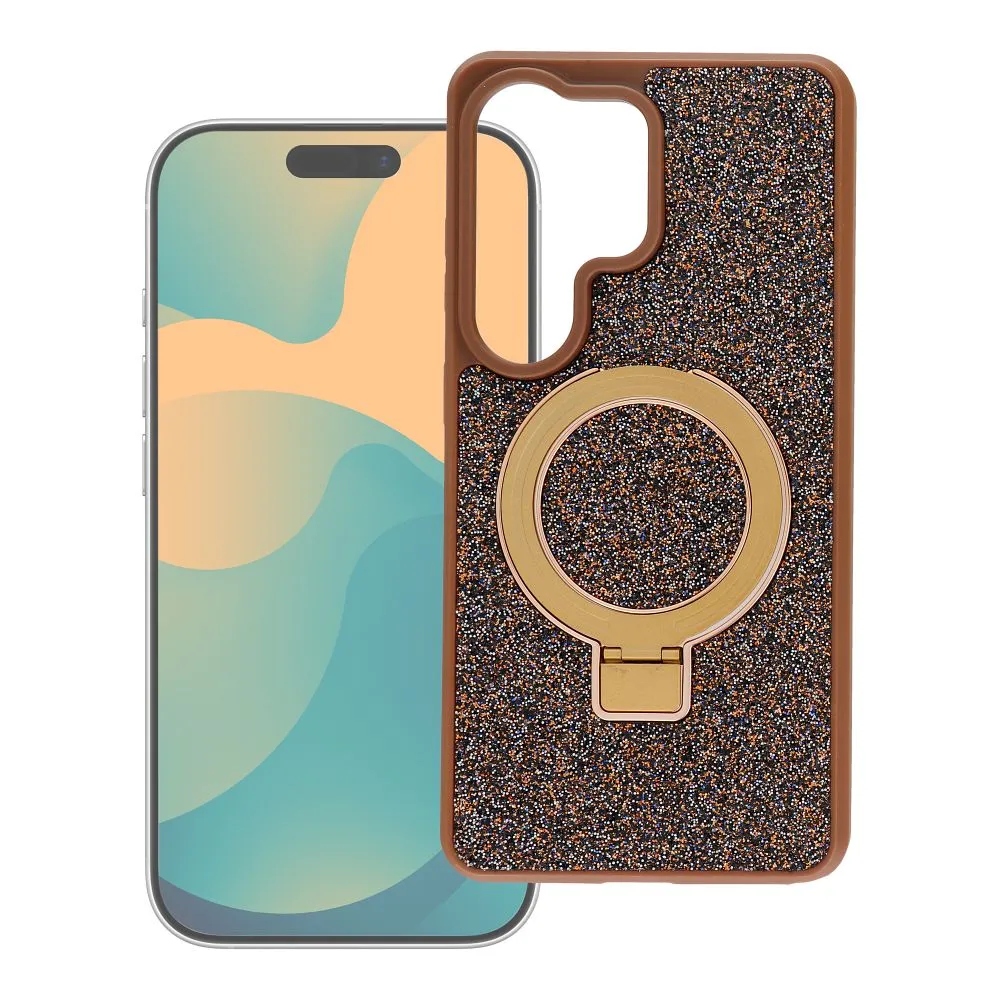 Case for Samsung S26 Quartz Circle Stand Mag Cover brown