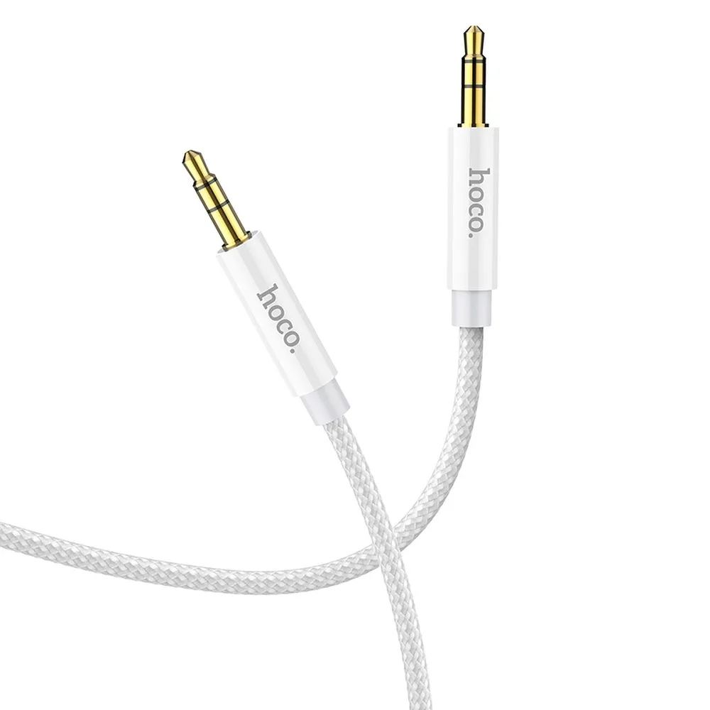 Cable AUX Jack 3,5 mm to Jack 3,5 mm Hoco 1 m UPA19 silver