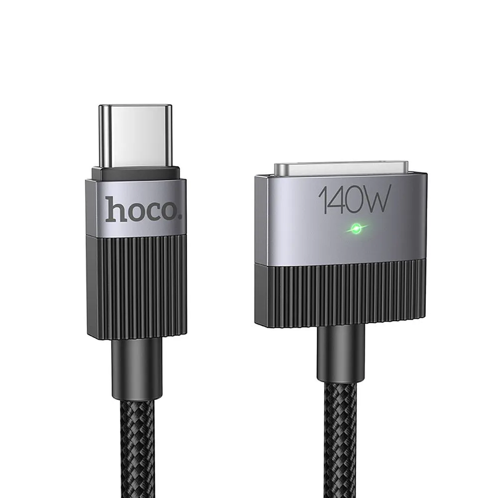 Cable USB C to Mag3 Hoco 5A 140W magnetic 1,8 m U141 black