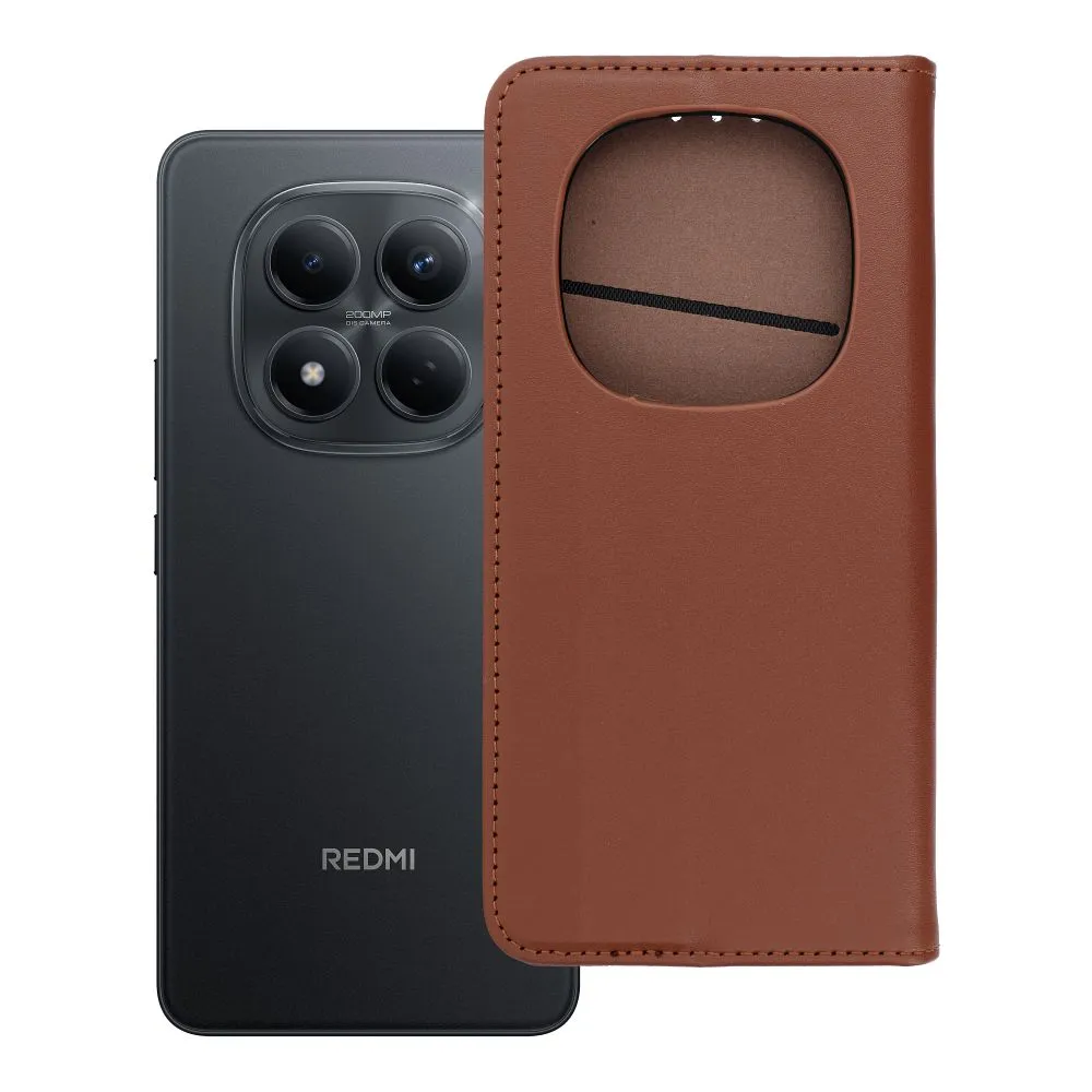 Flip case for Xiaomi Redmi NOTE 15 PRO 5G Smart Pro Book leather brown