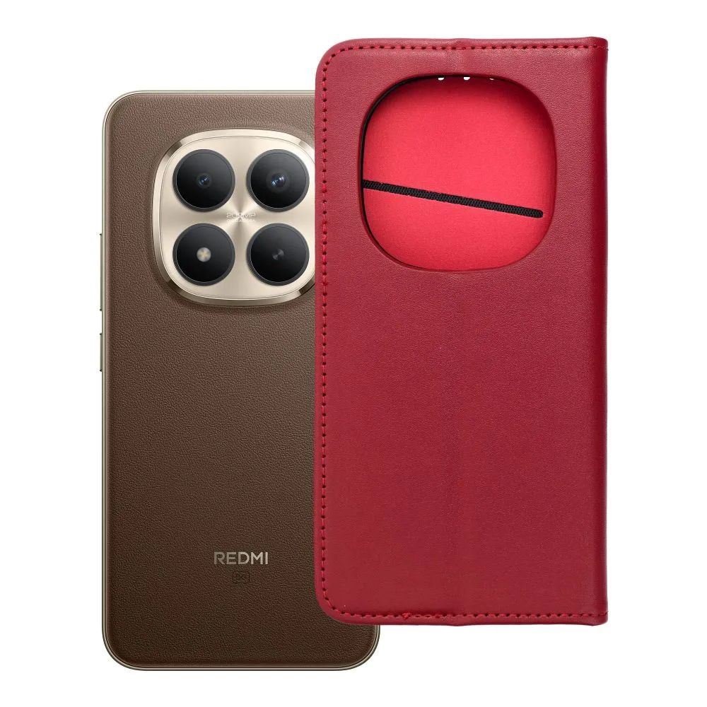 Flip case for Xiaomi Redmi NOTE 15 PRO PLUS 5G Smart PRO Book leather burgundy