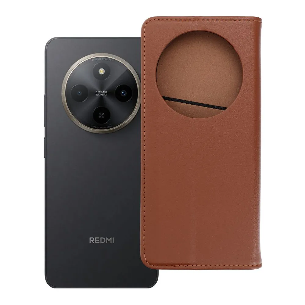 Flip case for Xiaomi Redmi 17C Smart Pro Book leather brown