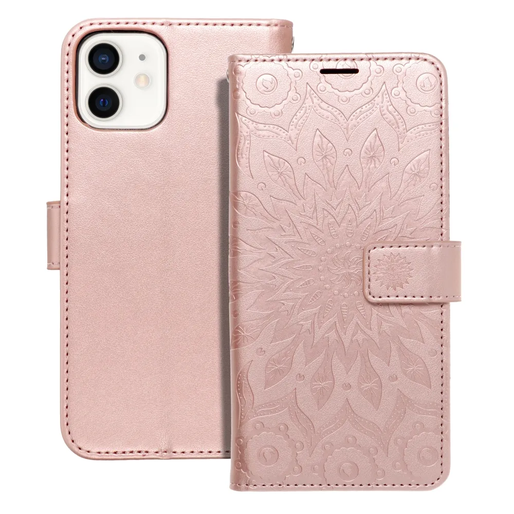 Flip case for iPhone 12 / 12 PRO Mezzo Book mandala rose gold
