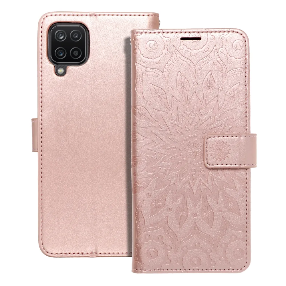 Flip case for Samsung A12 / M12 Mezzo Book mandala rose gold