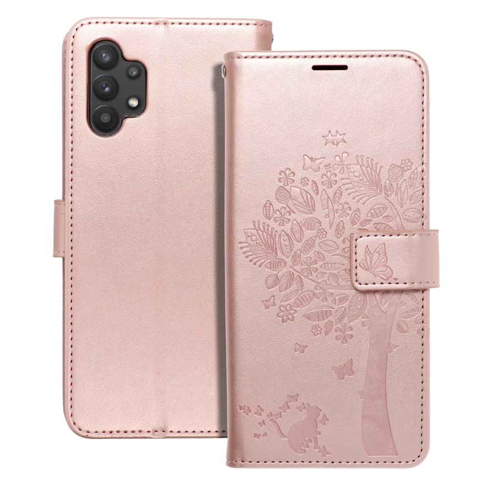 Flip case for Samsung A32 5G Mezzo Book tree rose gold