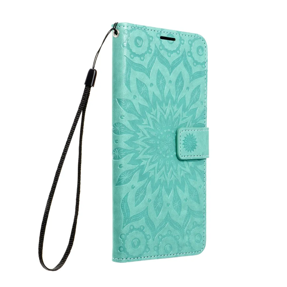 Flip case for Motorola G06 Mezzo Book mandala green