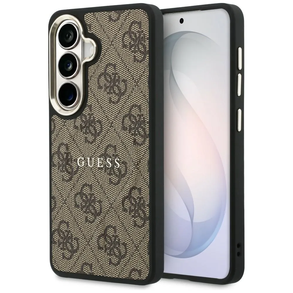 GUESS case for SAMSUNG S26 Plus GUHMS26MP4MSEGCW (4G Embossed Ring MagSafe) brown